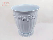 European creative uncovered household trash can Living Room Bathroom Kitchen hotel large paper basket office simple