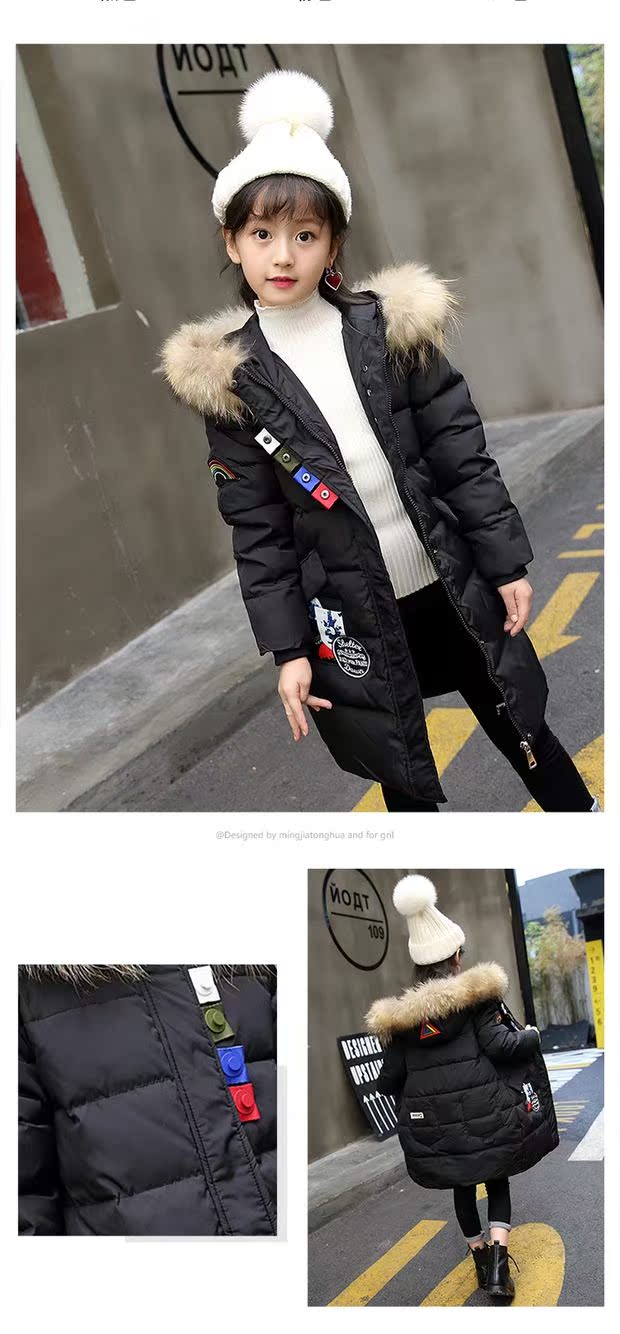 6 nữ lớn trẻ em áo khoác mùa đông cotton 2018 trẻ em 8 phần dài 10 xuống quần áo cotton 12 nữ sinh tiểu học 15 tuổi áo phao nữ hàn quốc