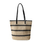 Вместительная и большая вязаная сумка ручной работы, сумка через плечо, модная универсальная соломенная сумка на одно плечо, городской стиль