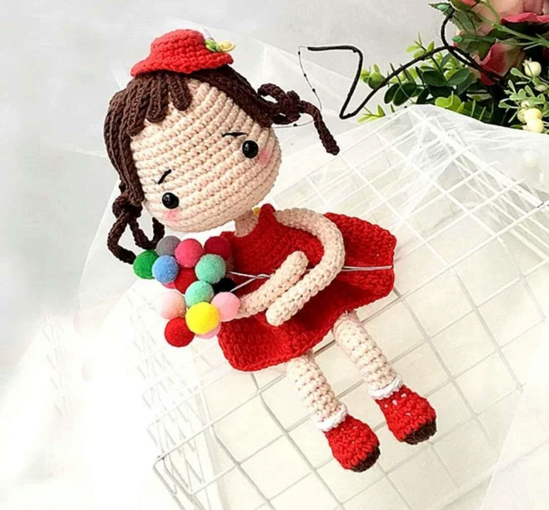 Вязаная крючком ручной работы сумка, набор материалов, кукла, брелок, DIY
