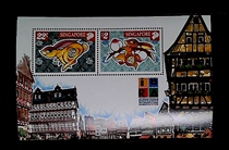 Souvenir sheet of Zodiac Rabbit issued in Singapore in 1999 (1999 Nuremberg Stamp Exhibition)