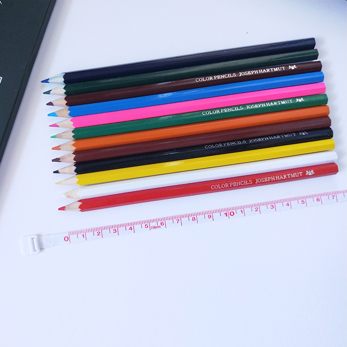 Color pencil 12 color hand copy newspaper base color pencil