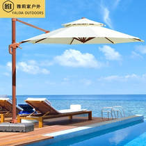 Outdoor beach umbrella outdoor milk tea shop Rain proof Home Villa Outside Swing Garden Terrace side Roman umbrella Courtyard Umbrella