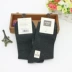 Hươu người đích thực mùa thu và mùa đông nam vớ cotton dày không xương thoải mái màu rắn nam vớ cotton dài ống cao eo tất  cổ ngắn Vớ nam
