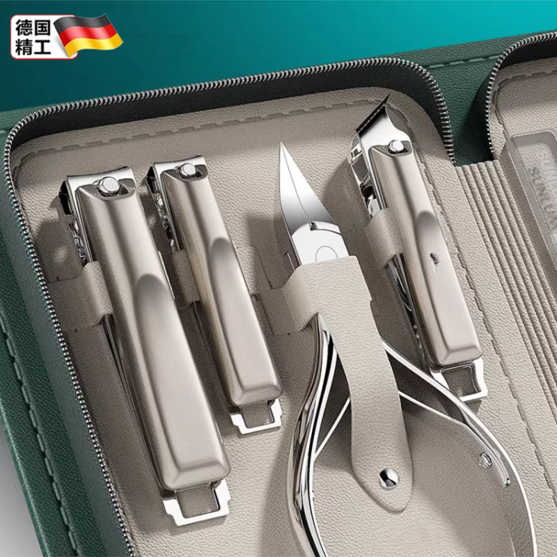 German Imported Nail Clipper Set for Men, Nail Trimming Tools, Pedicure Tools, High-End Household Oblique Pliers