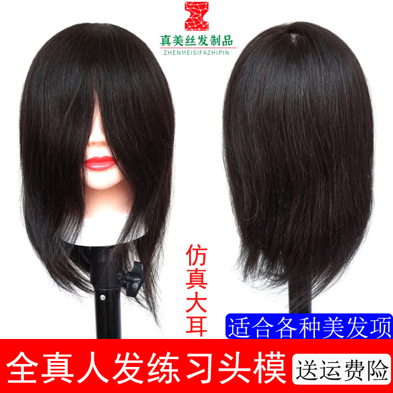 Real Hair Mannequin Head for Hairdressing Practice, Can Be Permed and Dyed, Hairdressing Model Head, Real Hair Doll Head Real Hair Mannequin Head for Hairdressing Practice, Can Be Permed and Dyed, Hairdressing Model Head, Real Hair Doll Head