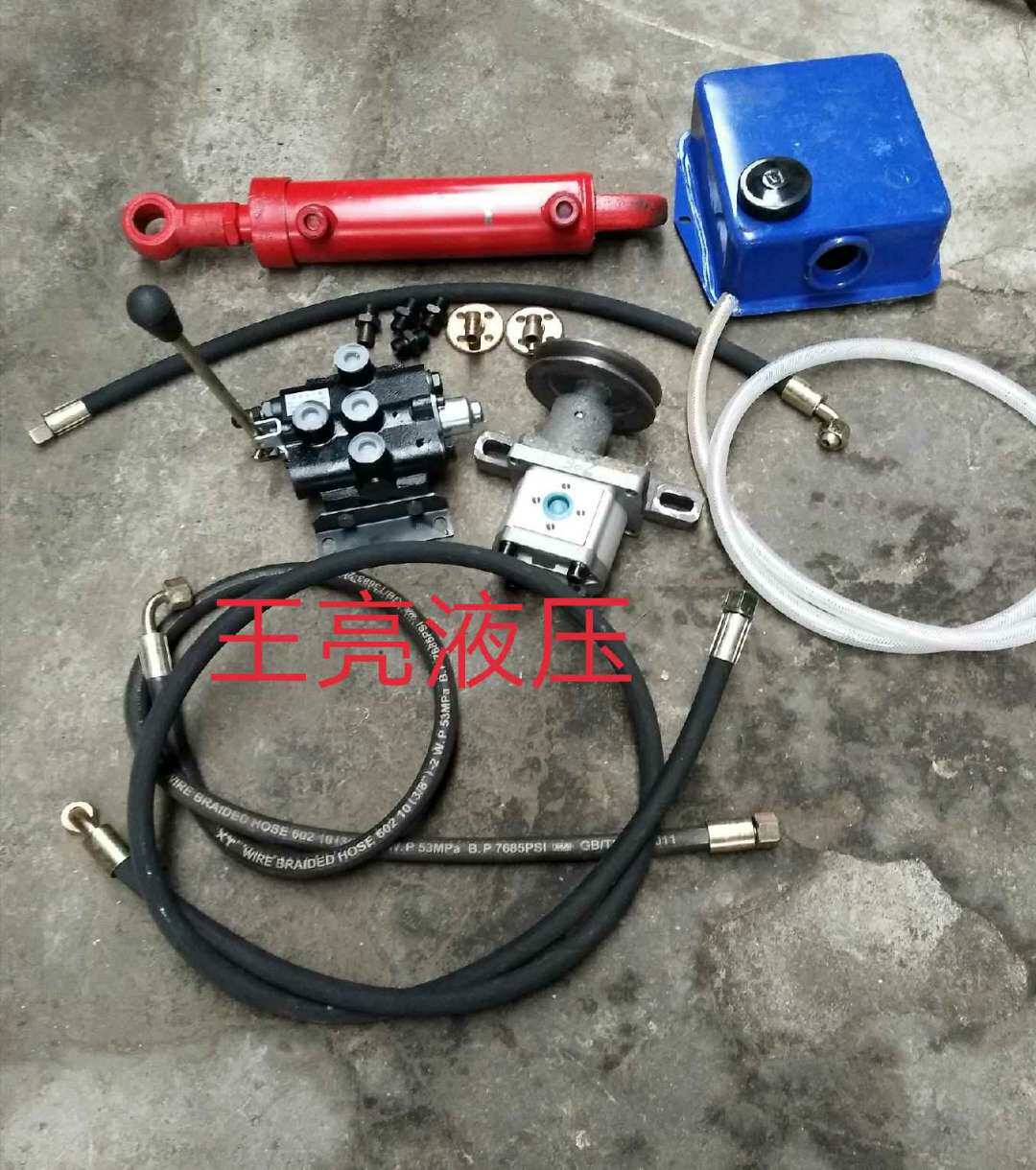 Self-made cracking machine press Johnson & Johnson strong drop hydraulic cylinder oil pump 8 tons two-way oil cylinder