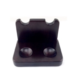 Черная твердая деревянная стойка Стеллажа Сплошная древесина Двухсета вертикальная труба Стояние Сидень