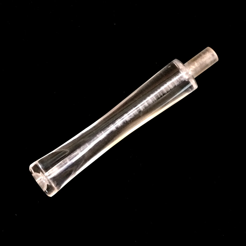 Woody transparent straight handle tip 3mm DIY briarwood pipe filter mouthpiece acrylic straight pipe cigarette holder