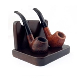 Черная твердая деревянная стойка Стеллажа Сплошная древесина Двухсета вертикальная труба Стояние Сидень