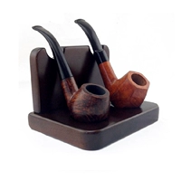 Черная твердая деревянная стойка Стеллажа Сплошная древесина Двухсета вертикальная труба Стояние Сидень