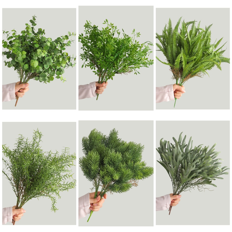 Artificial Green Plant Potted Eucalyptus Leaves, Round Leaves, Indoor Restaurant Partition Decoration, Wedding Money Leaves, Fake Flower Ornaments