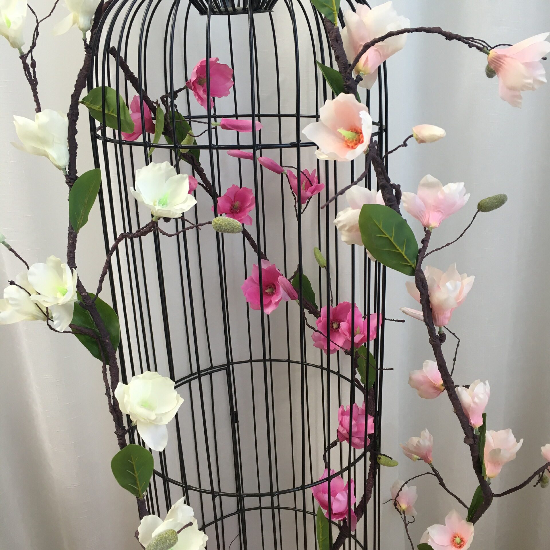 ( ) Simulated jade orchid and vine window decorated flowers for wedding blossom vine pipeline