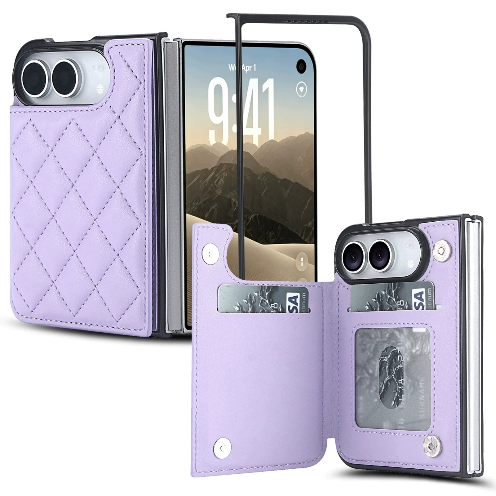 Rose Gold Diamond Quilted Leatherette iPhone Case