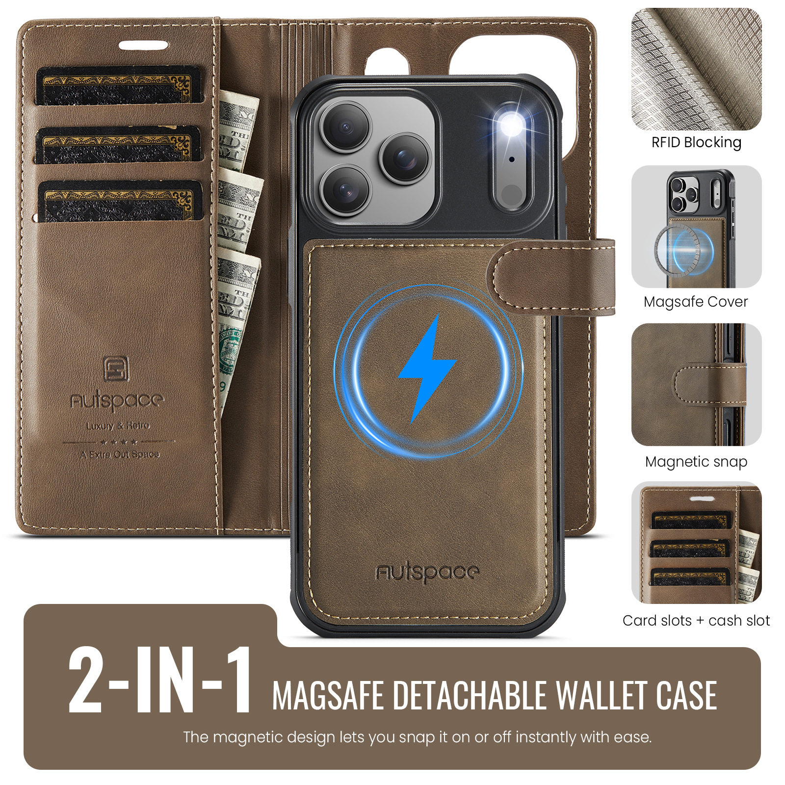 Distressed Leather Stitching Logo iPhone Case