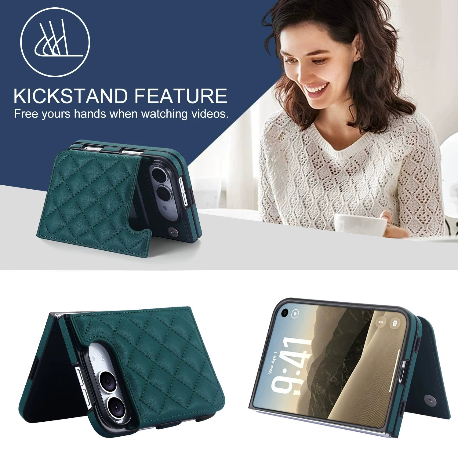 Rose Gold Diamond Quilted Leatherette iPhone Case