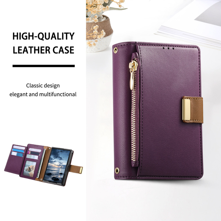 Golden Retriever Card Slot Leather Stand Flip Foldable iPhone Case