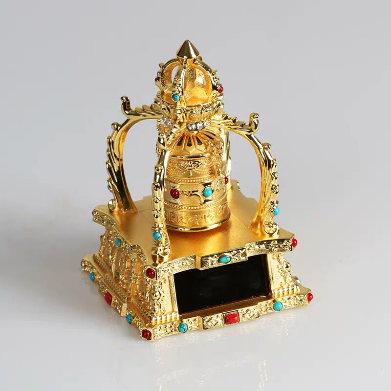 Mid-way Angel solar car-mounted Meridian wheel warp tube Tang Dao Guo Luo Ping An car decoration ornaments