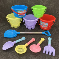 Childrens beach toy set baby digging sand shovel and bucket hourglass play sand tool outdoor sand shovel