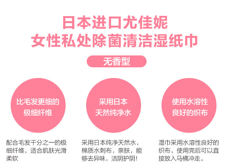 【日本直邮】日本 尤妮佳UNICHARM 苏菲 除菌抑菌清爽去味 女性专用湿巾 6枚×2包装 颜色香味随机