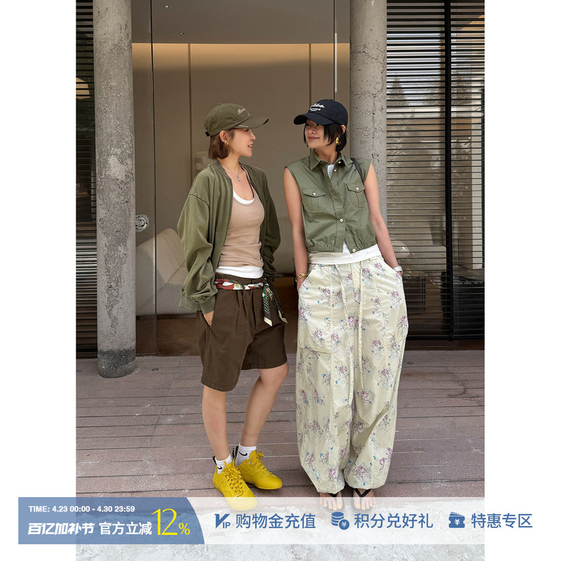 Momentplay Designer Brand 26 Spring and Summer New Casual Scarf Sleeveless Work Shirt Solsol