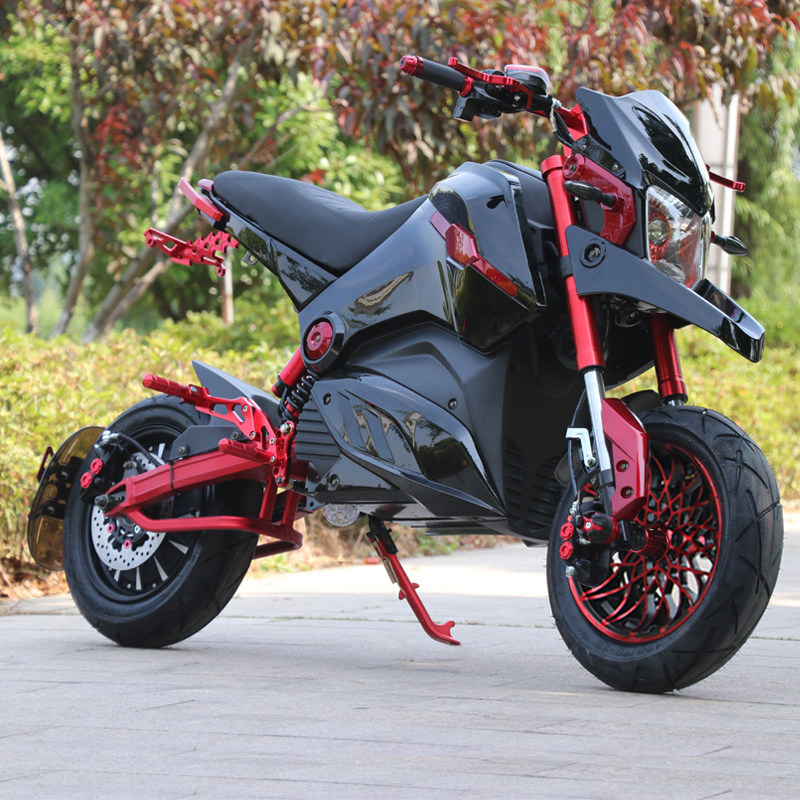 New locomotive electric car m5 explosion change electric motorcycle adult battery car small Electric Monkey sports car 72v high power motorcycle