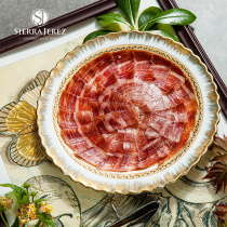 Spanish Iberian ham Sierra Jerez artisanal sliced ready-to-eat raw black pig oak fruit black mark