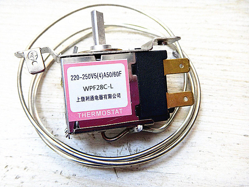 Refrigerator WPF28C-L Thermostat installed on two sides Two prongs Freezer temperature control probe 45cm-3m