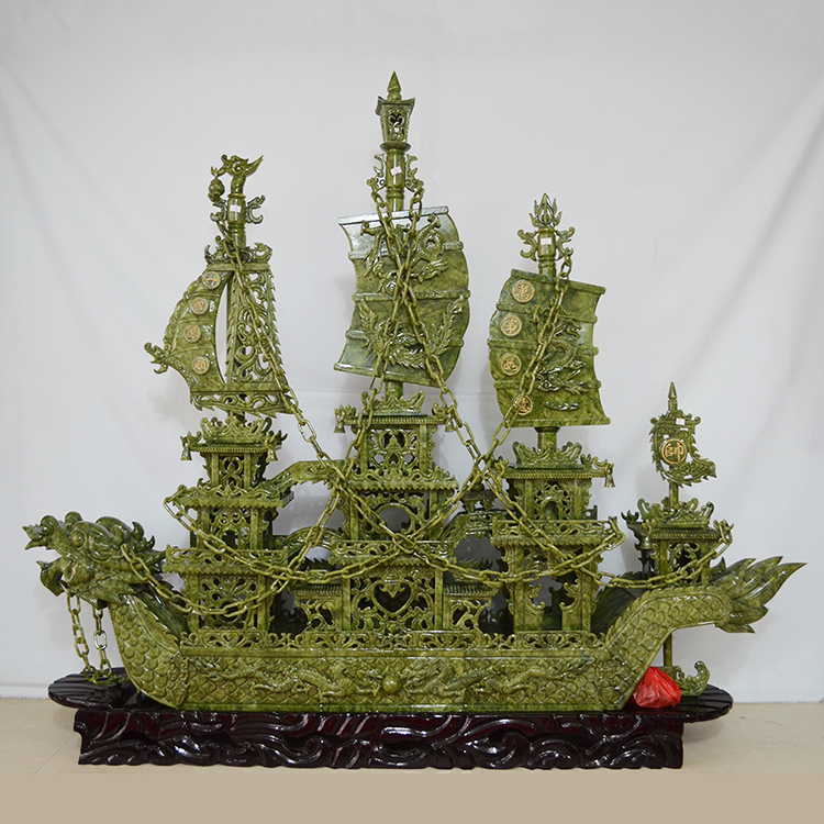 1 5 m fine work engraving large dragon boat swing piece handicraft lobby living-room swing piece office gift handiwork-Taobao