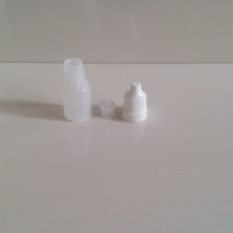 Plastic bottle 10 milliliters (ml) eye drop bottle liquid bottle three-piece self-sealing cap