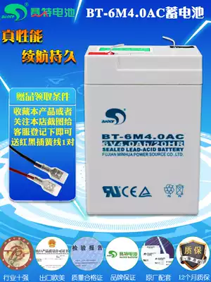 SAITE BT-6M4 0AC battery 6V4Ah charging 20HR electronic scale Stroller children's toy car 6 volt battery
