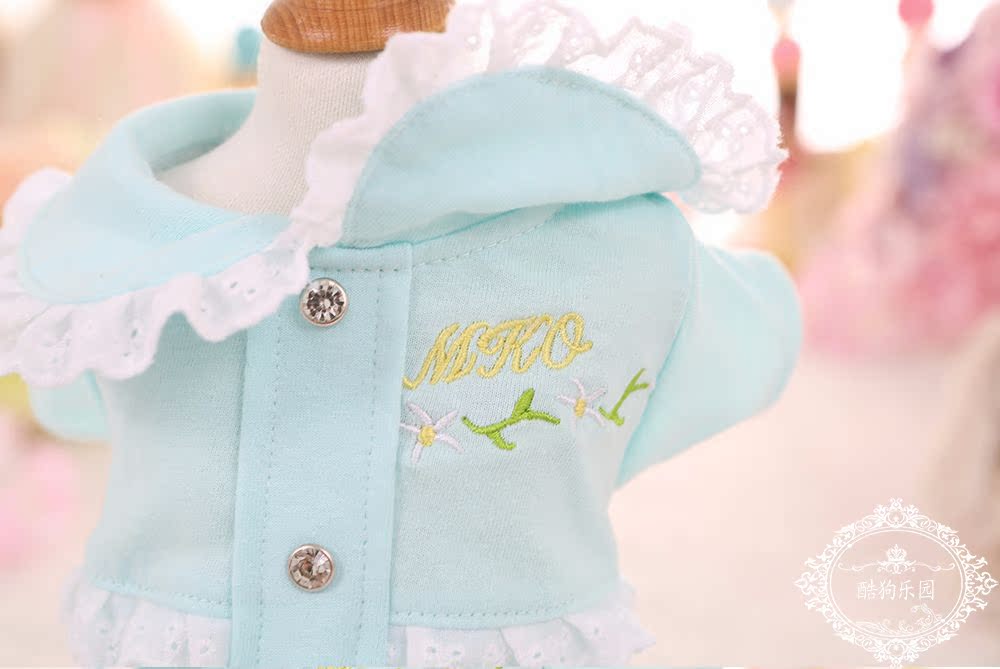 Pet quần áo ren chó nhỏ chó nhỏ Teddy West Yorkshire chó con công chúa quần áo mùa xuân và mùa hè - Quần áo & phụ kiện thú cưng nón cho chó