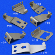 Old-fashioned aluminum alloy plastic steel door and window lock hook Window crescent lock buckle external hook window lock hook hook