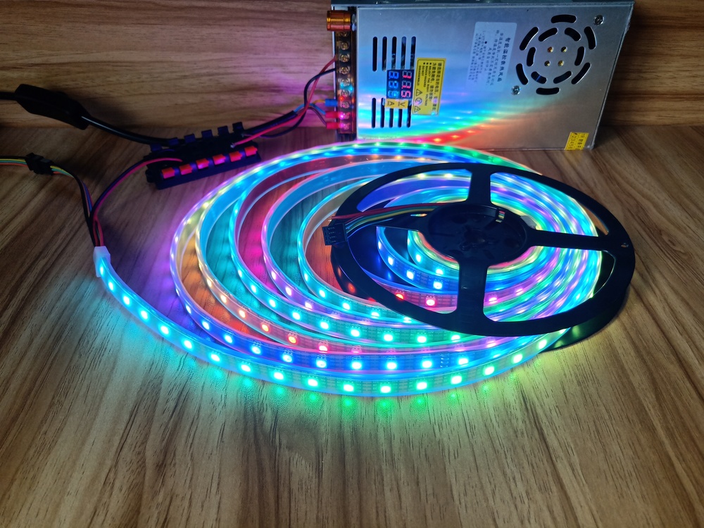 IP67 Weatherproof Tube 12V 60LED Breakpoint Continue Individual Addressable WS2815 Dgital LED Strips