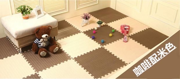 Trẻ em thảm sàn xốp dày bò 60 khâu thảm nhựa câu đố thảm phòng ngủ thảm chùi chân