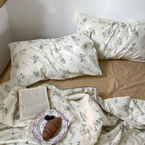 栀子花丨 夏凉被可机洗空调被薄被新款田园纯棉四件套床上用品