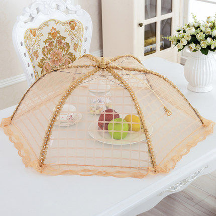 High - grade folding large meal mask meal cover table dishwasher cover cover dish cover anti - flie cover table cover