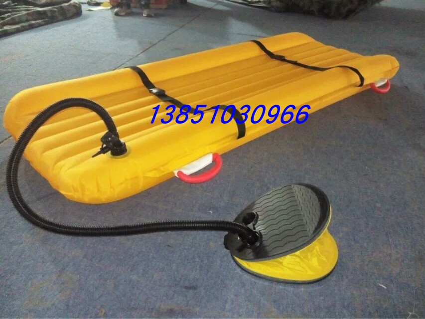 Supply TPU fabric amphibious inflatable life-saving stretcher water rescue stretcher multi-function first aid stretcher