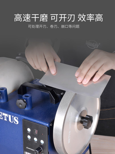 Low-Speed Water Grinding Knife Sharpener, Mobile Knife Sharpening, Commercial Electric Sharpening Stone Grinder, Kitchen Knife and Scissors Household Sharpener