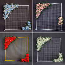 New wedding props wrought iron grid screen ornaments wedding scene decoration outdoor lawn forest arrangement props
