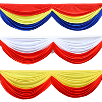 Wedding background yarn curtain curtain curtain new wedding stage scene layout Water curtain shopping mall gold shop 4S shop celebration