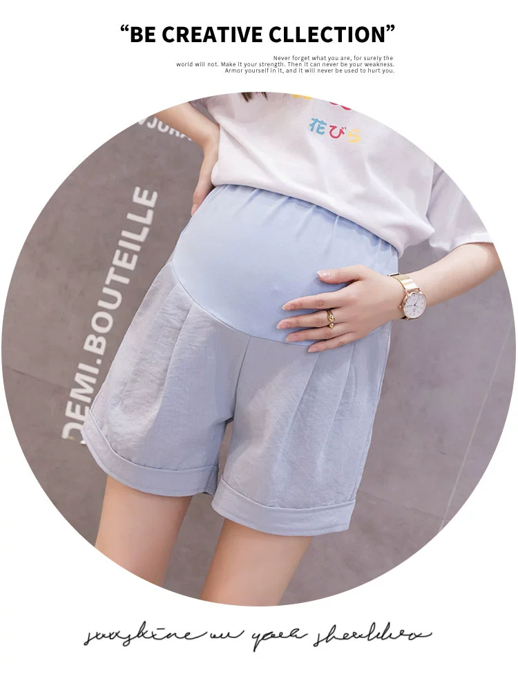 sustainable maternity clothes V56275# Pregnancy Pants Thin Trendy Fashion Mom Pants Women Cotton And Linen Stylish Belly Support Casual Maternity Trousers fall maternity clothes