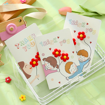 Teachers Day greeting cards Red Flowers Diy Handmade Material Kits Cards Kindergarten Gifts Elementary School Students Send teachers