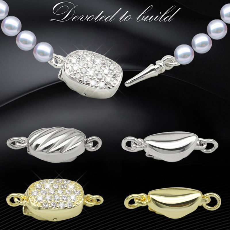 925 silver Unionist Pure Silver Necklace with Hand Condensed buckle Metapstick Buckle Pea Button button Buckle Diy Hand Accessories New