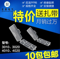 3010 plastic waterproof transparent cable logo frame logo box cable tie marking listed wire nameplate