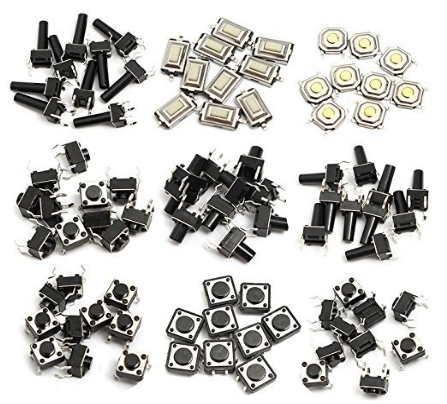 140pcs 14 instant touch button switch miniature SMD patch light switch