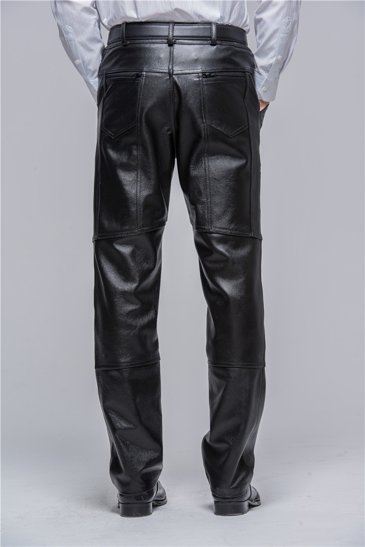 Pantalon cuir homme droit pour hiver - Ref 1491189 Image 26