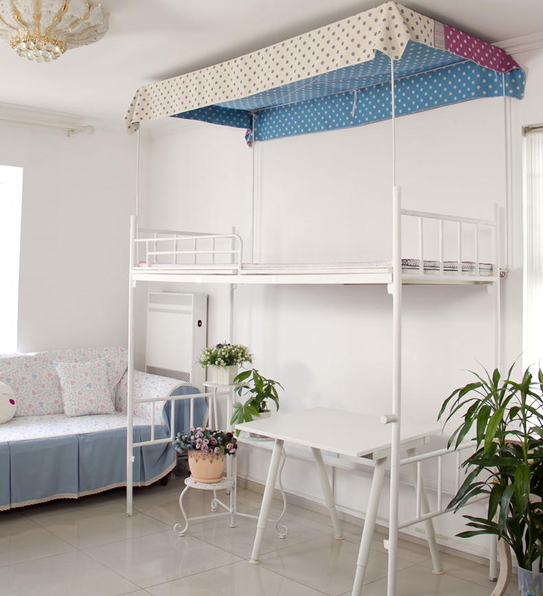 Tầng màn ngủ ký túc xá Mantle lan hai mặt in Matt rèm cửa màn phòng ngủ [gặp] - Bed Skirts & Valances rèm vải giường