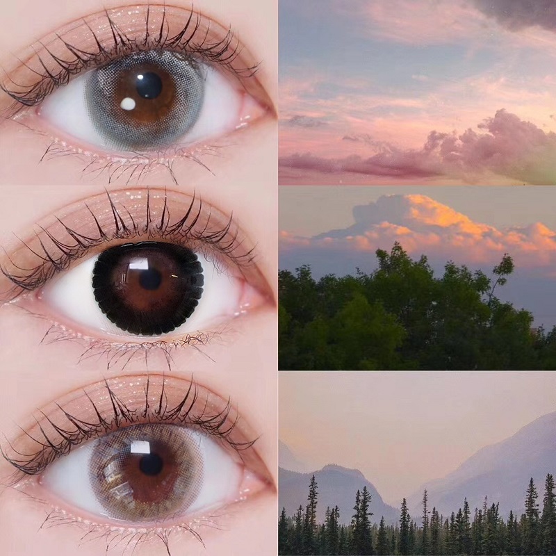 Donald Nourish Brown Beauty Pupil Year Throws Female size diameter Natural mixed Cat Eye Biannual Throwing of Phantom K