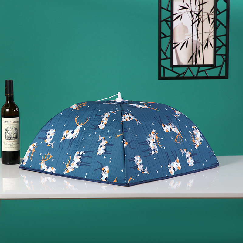 Household insulation cover vegetable cover dust-proof foldable table cover winter insulation meal cover thickened food warm cover